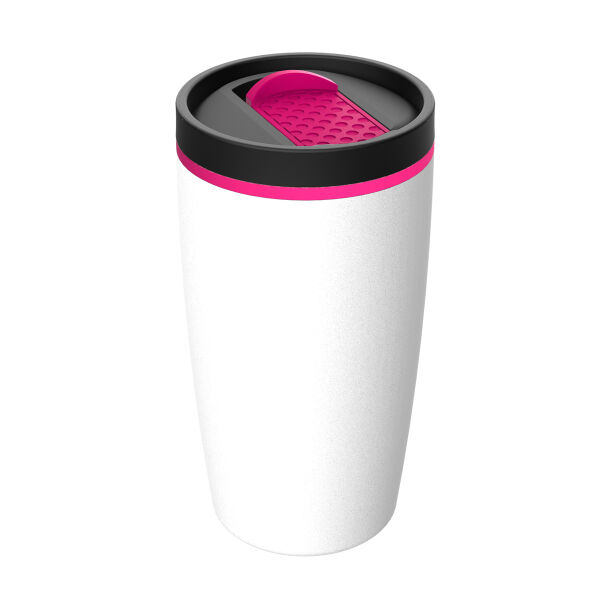 Thermo mug RETUMBLER-METZ - magenta, white Thermo mug RETUMBLER-METZ - magenta, white