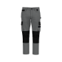 Tweekleurige heren werkbroek Silver / Black 58 FR