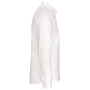 Herenoverhemd in popeline met lange mouwen White M