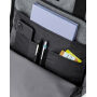 Recycled Twin Handle Roll-Top Laptop Backpack - Black - One Size