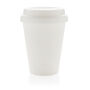Herbruikbare dubbelwandige koffiebeker 300ml, wit