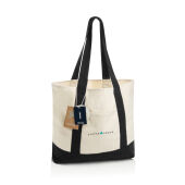 SHOP LOCAL AWARE™ recycled cotton 350gsm Tote bag, zwart