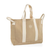 BEAU AWARE™ strandtas van 400gsm gerecycled canvas, beige BEAU AWARE™ strandtas van 400gsm gerecycled canvas, beige