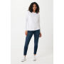 IQONIQ Etosha lichtgewicht gerecycled katoen sweater, recycled white (XS)