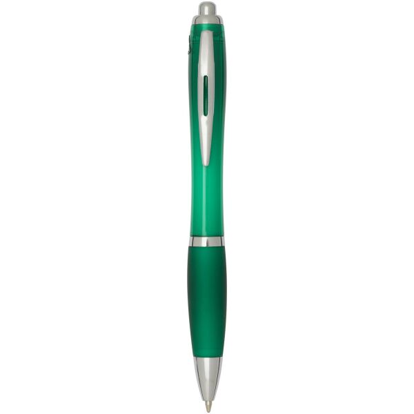 Nash RCS balpen van gerecycled plastic met gekleurde behuizing en grip (zwarte inkt) - Groen Nash RCS balpen van gerecycled plastic met gekleurde behuizing en grip (zwarte inkt) - Groen