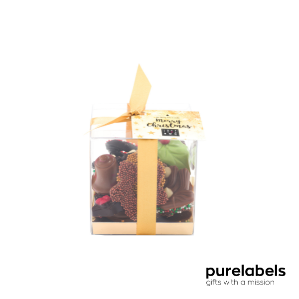 Kerstchocolade premium | Kerst Mix Kubus Kerstgeschenk