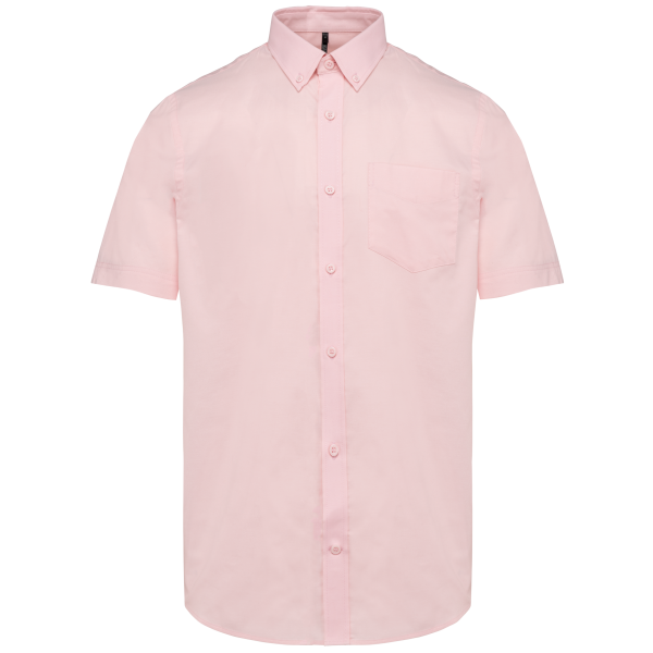 Herren Oxford Kurzarmhemd Oxford Pale Pink 3XL Herren Oxford Kurzarmhemd Oxford Pale Pink 3XL