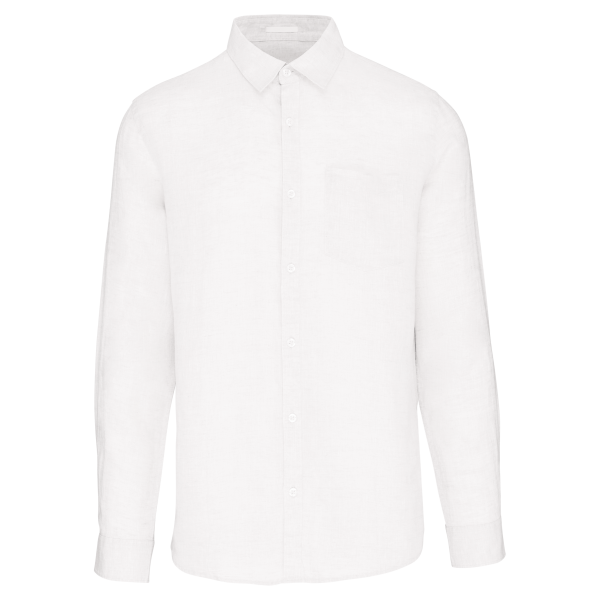 Chemise en lin homme White XS Chemise en lin homme White XS