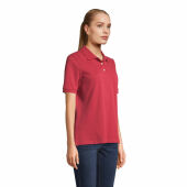 PACIFIC WOMEN - PACIFIC DAMES POLO - L - Folk Red Twin
