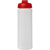 Baseline® Plus 750 ml sportfles met flipcapdeksel - Transparent/Rood