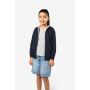 Kindersweatvest met capuchon Black / Fine Grey 6/8 jaar