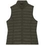 Ecologische lichte bodywarmer voor dames organic khaki XS