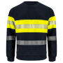6129 Sweatshirt Roundneck Yellow/navy XXXL