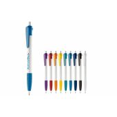 Balpen Cosmo grip hardcolour - Wit / Zilver Balpen Cosmo grip hardcolour - Wit / Zilver