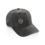 BEAU AWARE™ Washed 6 panel 270gsm cotton twill cap, zwart BEAU AWARE™ Washed 6 panel 270gsm cotton twill cap, zwart