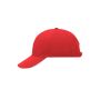 6 Panel Sandwich Cap red/white one size