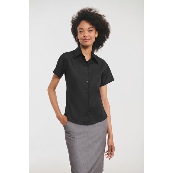 Ladies' Short Sleeve Ultimate Non-Iron Shirt Black 3XL Ladies' Short Sleeve Ultimate Non-Iron Shirt Black 3XL