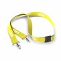 Polyester Pantone-gematchte zeefdruk keycord met 2 clips