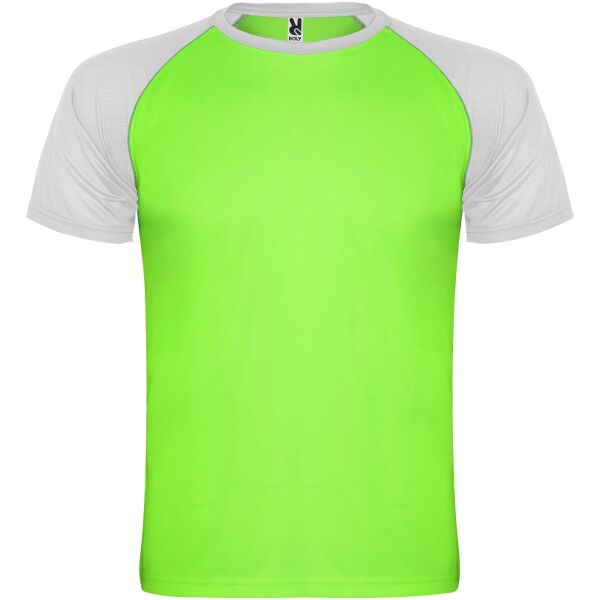 Indianapolis sportshirt met korte mouwen voor kinderen - Fluor groen/Wit - 4 Indianapolis sportshirt met korte mouwen voor kinderen - Fluor groen/Wit - 4