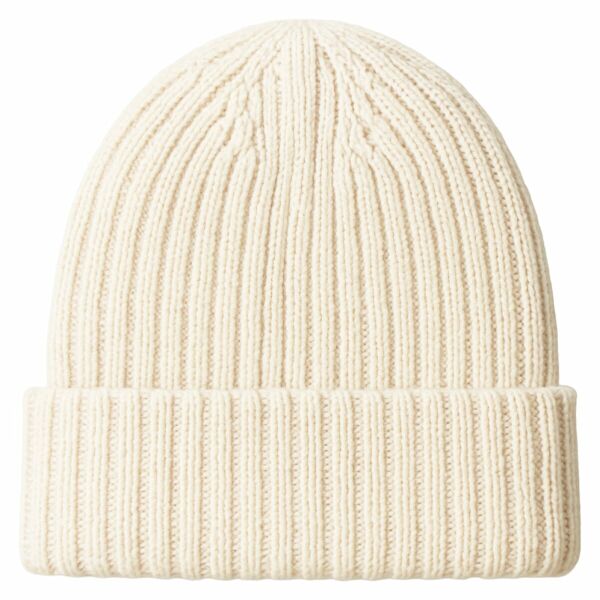 Gebreide muts, 15% Merino wol - Beige Gebreide muts, 15% Merino wol - Beige