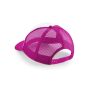 JUNIOR SNAPBACK TRUCKER, FUCHSIA/WHITE, One size, BEECHFIELD