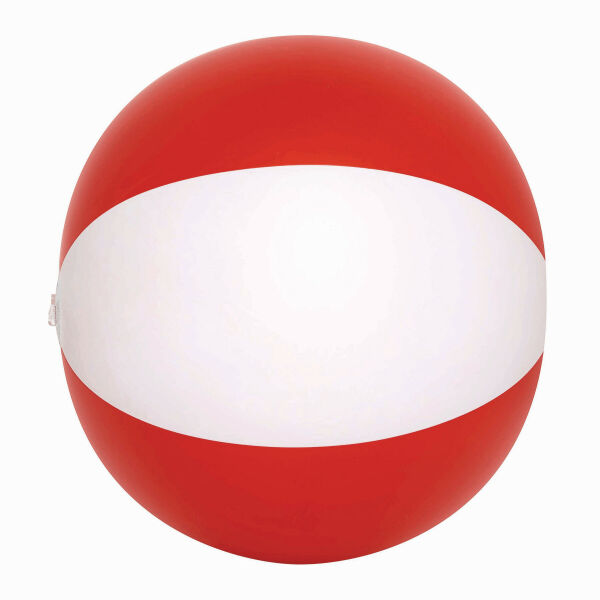 ATLANTIC - Opblaasbare strandbal rood, wit ATLANTIC - Opblaasbare strandbal rood, wit