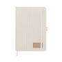 CORDI NOTE - A5 RPET corduroy notitieboek - Gebroken Wit