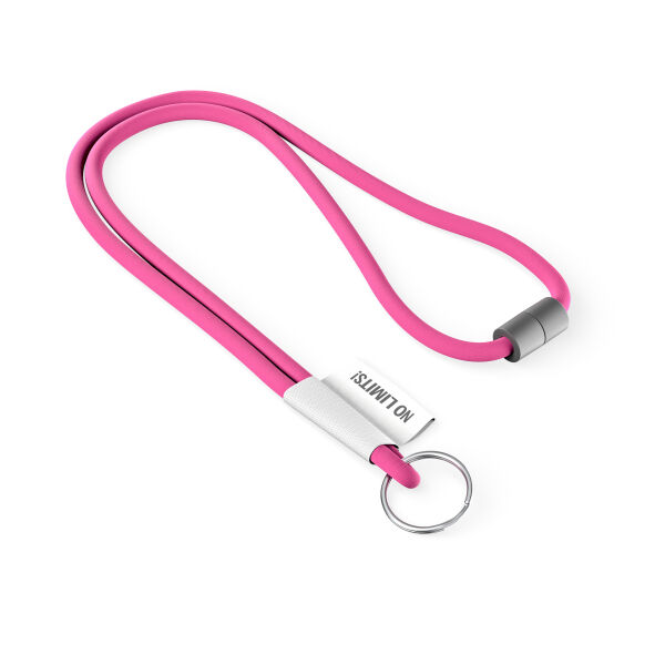 Polyester 2-kleurige koord-lanyard met full color label Polyester 2-kleurige koord-lanyard met full color label
