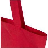 Madras Blend draagtas van 140 g/m² GRS gerecycled katoen 7 l - Rood