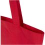 Madras Blend draagtas van 140 g/m² GRS gerecycled katoen 7 l - Rood