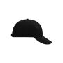 6 Panel Raver Cap Laminated black one size