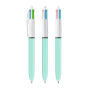 BIC® 4 Colours Fashion balpen 4 Colours Fashion balpen LP light Blue_UP white_RI Black
