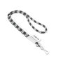Polyester 2-kleurige koord-lanyard met full color label