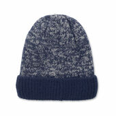 PUNTOS - Gebreide muts met boord - Blauw PUNTOS - Gebreide muts met boord - Blauw