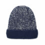 PUNTOS - Gebreide muts met boord - Blauw