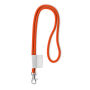 Polyester 2-kleurige koord-lanyard met full color label