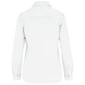 Ecologisch verwassen damesoverhemd Washed white XS