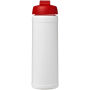 Baseline® Plus 750 ml sportfles met flipcapdeksel - Wit/Rood