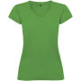 Victoria damesshirt met V-hals en korte mouwen - Tropical Green - 3XL