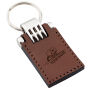 Sleutelhanger P02608, Leder, Bruin