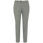 Ecologische enkellange chinobroek dames Almond Green 46 FR