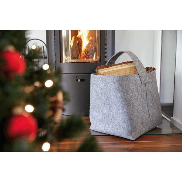 COSY - Vilten open haard houttas grijs COSY - Vilten open haard houttas grijs