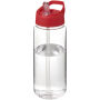 H2O Active® Octave Tritan™  600 ml sportfles met tuitdeksel - Transparant/Rood