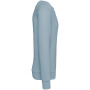 Ecologische uniseks sweater met ronde hals Aquamarine XXS