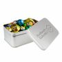 Rechthoekig blik met embossing, Zilver, Paasmix