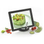 Chef tablet standaard met touchpen, zwart, zilver