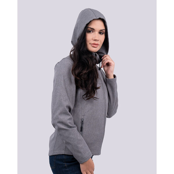 Legend Classics 3-layer Detachable Hooded Softshell Jacket for her Black-2XL Legend Classics 3-layer Detachable Hooded Softshell Jacket for her Black-2XL