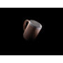 Keramische mok met witte rand 300 ml., bruin, wit