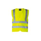 SAFETY VEST "HANNOVER, YELLOW, 7XL, KORNTEX