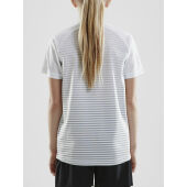 *Pro Control stripe jersey jr whi/sil/bla 122/128